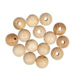 Raw wood balls FSC 100%, drilled,15mm ø
