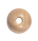 Boules en bois brut, percées, ø 40mm