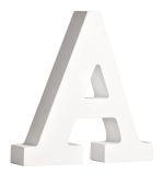 MDF letter  A  , white