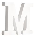 MDF letter   M  , white
