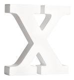 MDF letter   X  , white