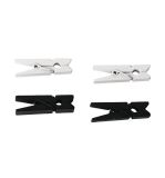 Wooden clothes pegs, assorted, black
