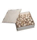 Raw-wood ball collection box