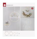 Bambus Ringe Set mit Kordel, 12-30cm ø