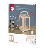 Wood lantern Basic, FSC Mix Credit