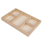 Wood deco tray set, FSC 100%