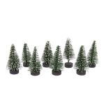 Decorative snow-covered fir tree
