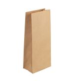 Paper block-bottom bag, kraft
