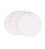 Tags white - Scallop. FSC Mix  Credit