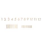 Wooden numbers, FSC Mix Credit