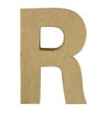 Papier-mâché Letter R, FSC Recycled 100%