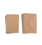 Lot de cartes B6, FSC Mix Credit, kraft