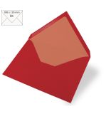 Enveloppe B6, uni, FSC Mix Credit, rouge cardinal