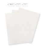 Note paper A4, metallic, FSC Mix Credit, metallic white