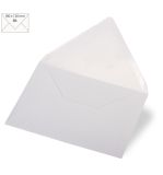 Envelope B6, metallic, FSC Mix Credit, metallic white