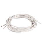 Lanières rondes en cuir de chèvre 1,5mmø, blanc