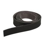 Leatherette tape flat, black