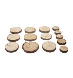 Pinien-Scheiben rund