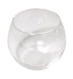 Vase en verre, ronde, 7,5 cm ø