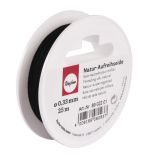 Soie naturelle pour enfiler, noir