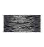 Wax cord w. nylon core, ø 0.6mm, dark grey