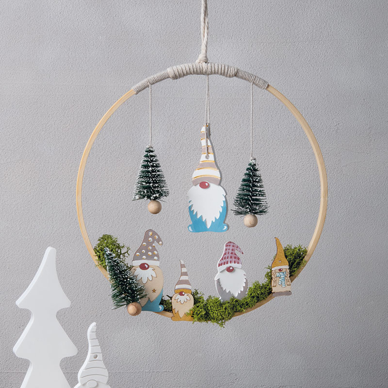 Anneau en bambou avec forêt de lutins