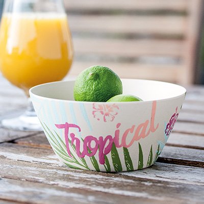 Bambus-Schüssel Tropical