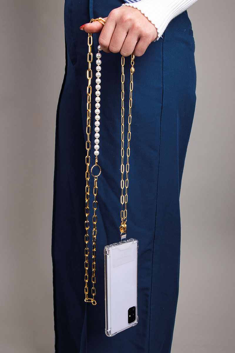Handykette gold