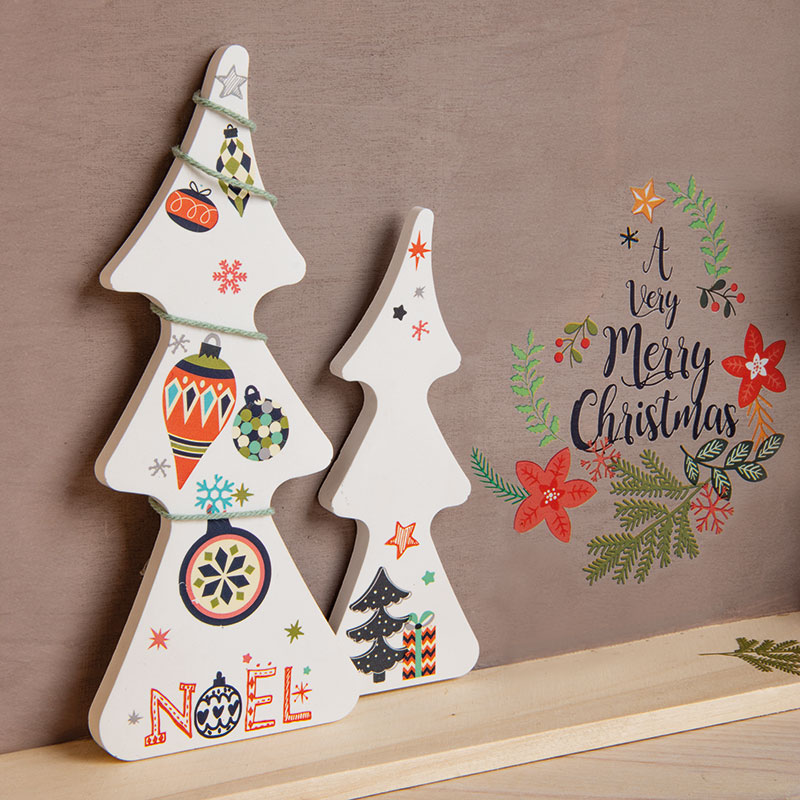 Fir trees in Raysin with transfer RubOn