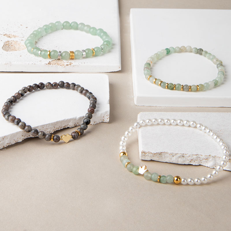 Bracelets made from semi-precious stones