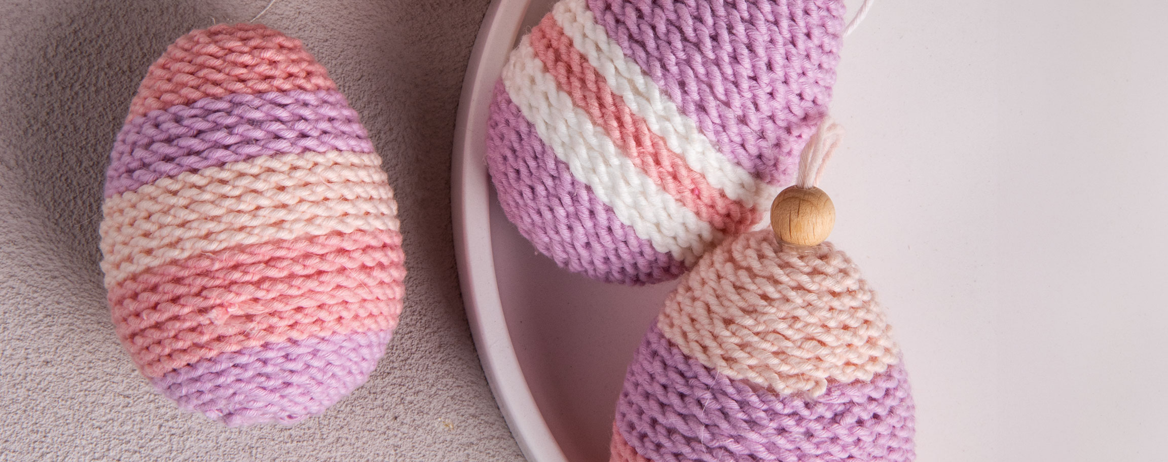 Oeufs en cordon de laine